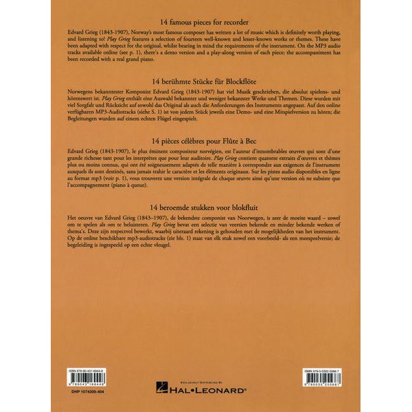 De Haske Play Grieg Recorder