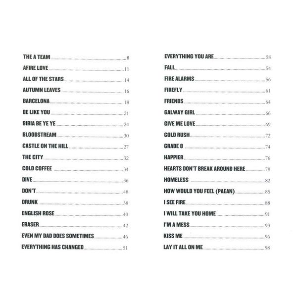 Hal Leonard Little Black Book Ed Sheeran