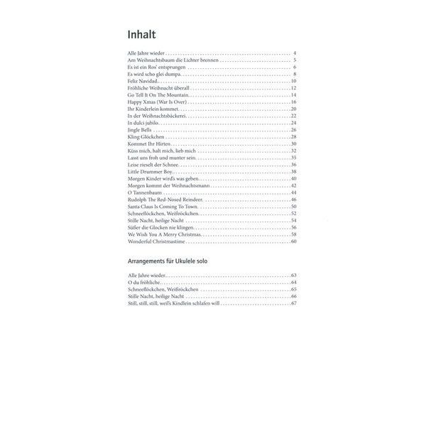 Schott Ukulele spielen Weihnacht