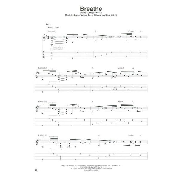 Hal Leonard Pink Floyd Deluxe Guitar