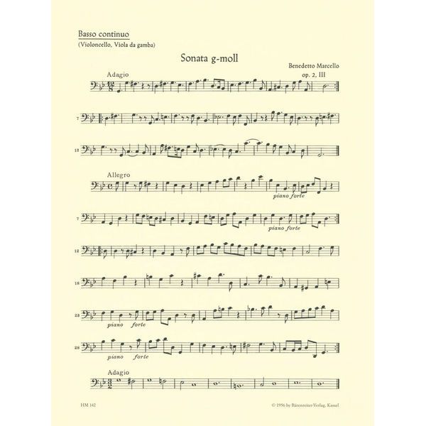 Brenreiter Marcello Sonaten 2