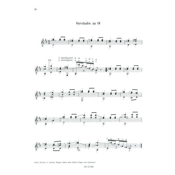 Universal Edition Carcassi Ausgewhlte Etüden