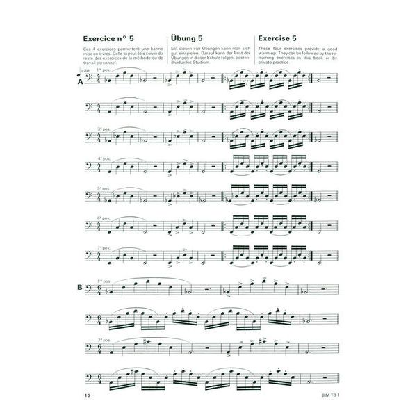 Editions Bim Warm Ups & Technical Trombone