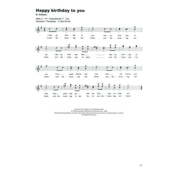 Musikverlag Hildner 100 Hits für Bb & Eb