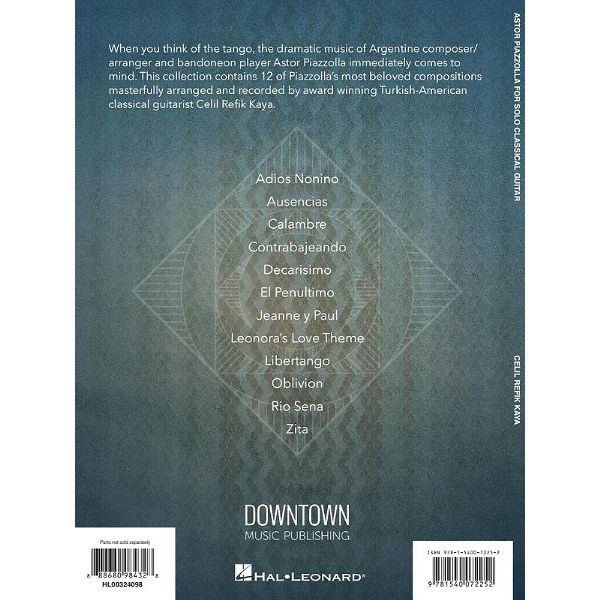 Hal Leonard Astor Piazzolla Guitar