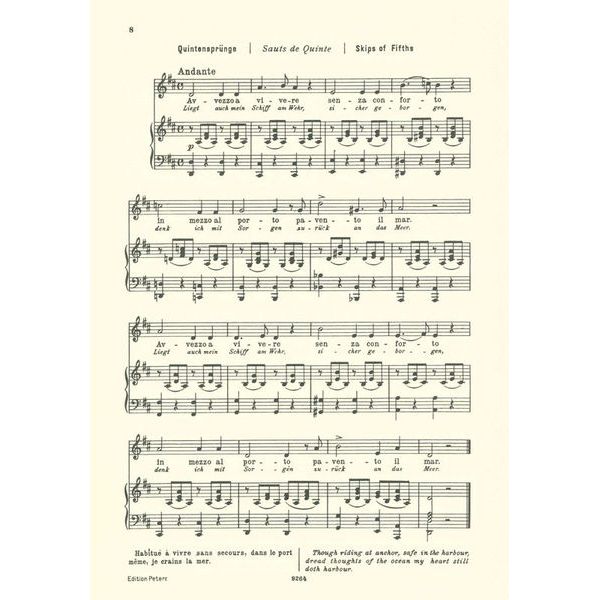 Edition Peters Vaccai Metodo Canto Medium