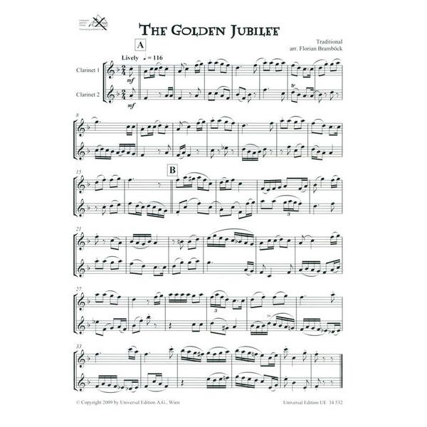 Universal Edition Celtic Clarinet Duets