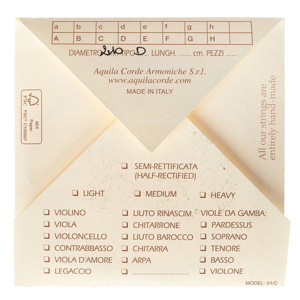 Aquila 210D Wound Nylgut Lute String