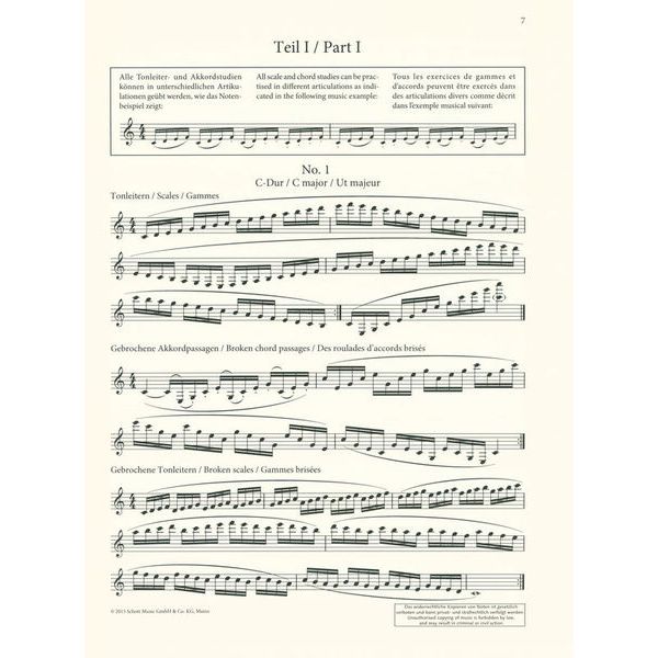 Schott Baermann Daily Exercises