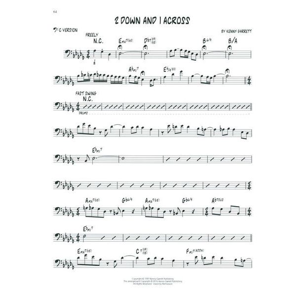 Hal Leonard Jazz Play-Along Kenny Garrett