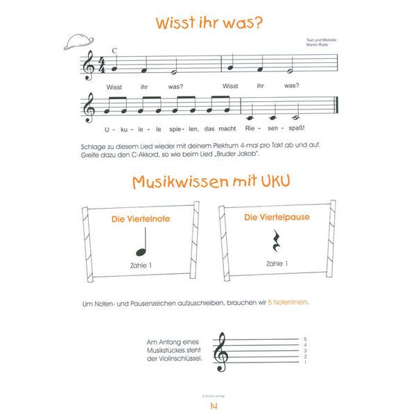 Schuh Verlag Die Ukulelenschule für Kinder