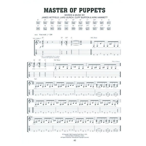 Wise Publications The Best Of Heavy Metal