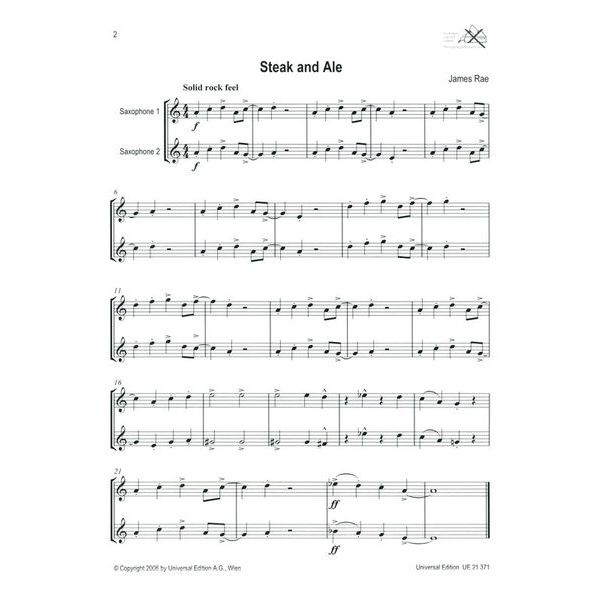 Universal Edition Easy Blue Saxophone Duets