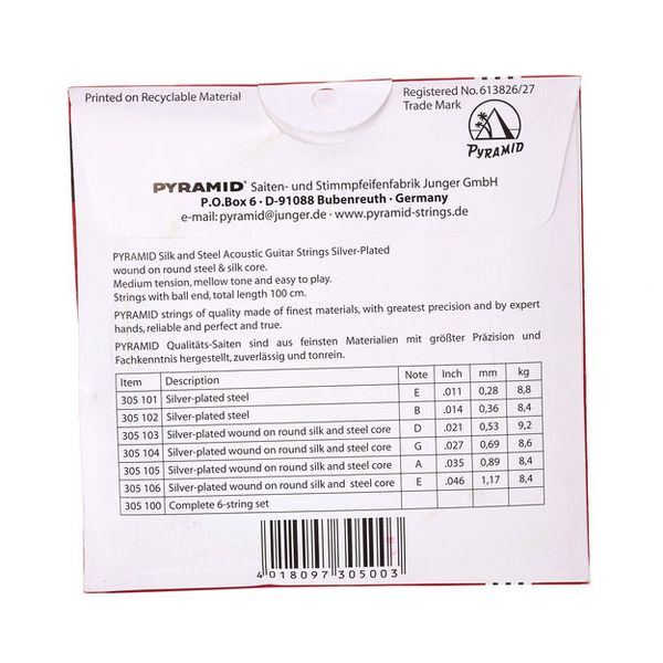 Pyramid 305/100 Silk & Steel
