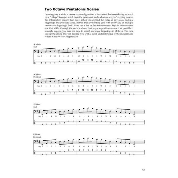 Hal Leonard Pentatonic Scales for Bass