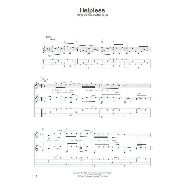 Hal Leonard Fingerpicking Neil Young