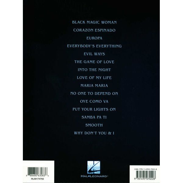 Hal Leonard The Very Best Of Santana