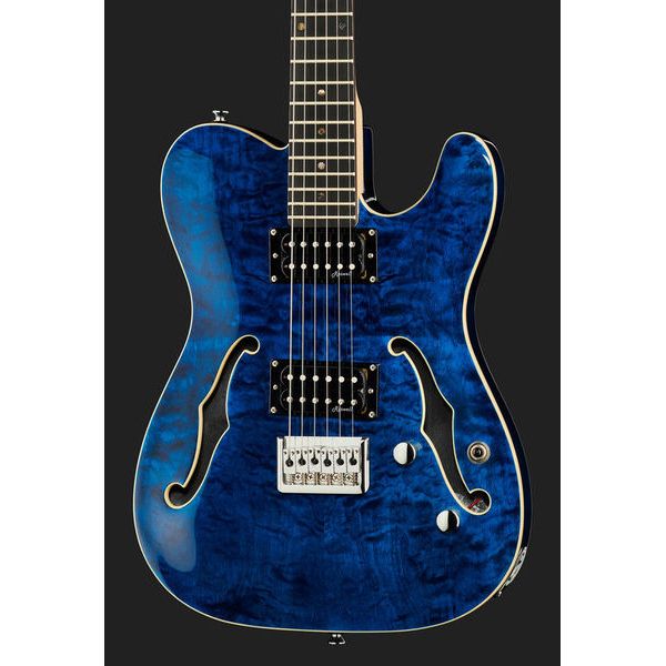 Harley Benton TE-90QM HH Trans Blue