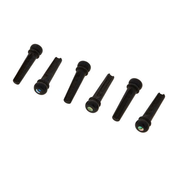 Taylor Bridge Pin Ebony/Abalone Set