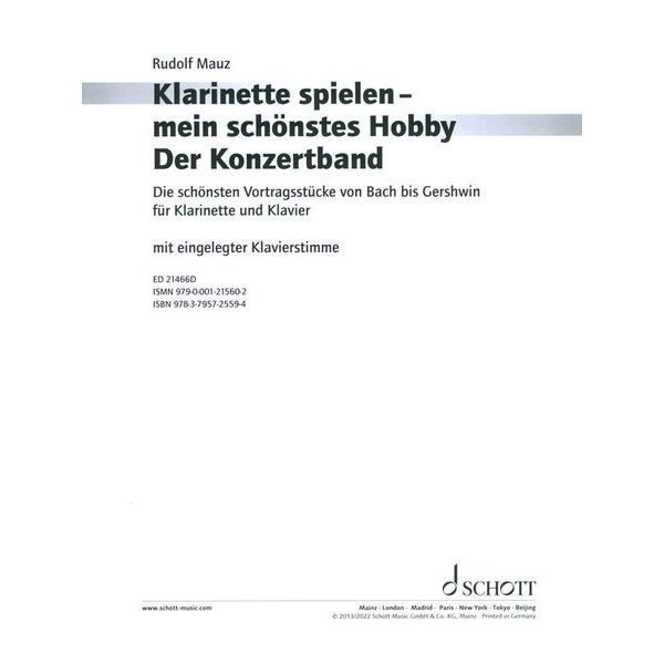 Schott Klarinette Hobby Konzertband