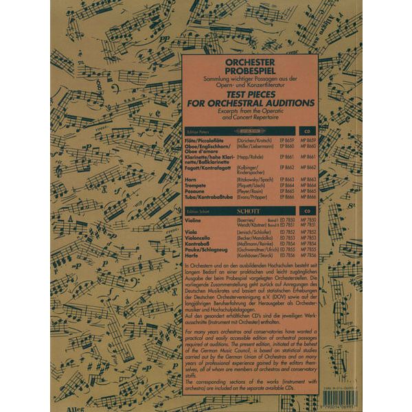 Edition Peters Orchester Probespiel Tuba