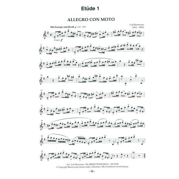 Musikverlag Heinlein Praxis Klarinette