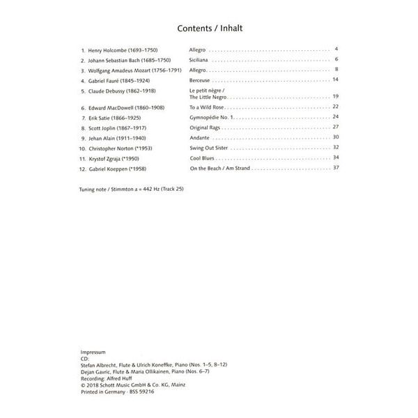 Schott Easy Concert Pieces Flute 3