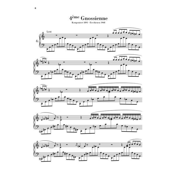 Henle Verlag Satie Gnossiennes