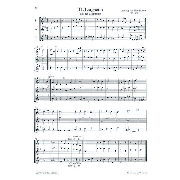 Heinrichshofen Verlag Renaissance bis Romantik