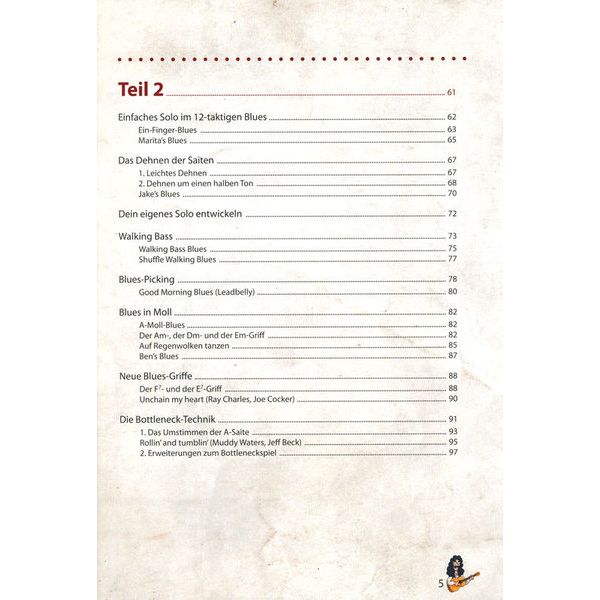 Voggenreiter Bursch's Blues Gitarrenbuch