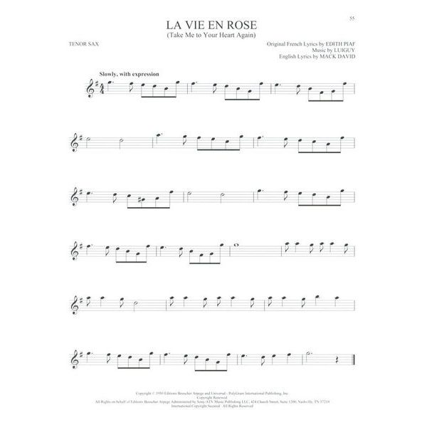 Hal Leonard 101 Beautiful Songs T-Sax