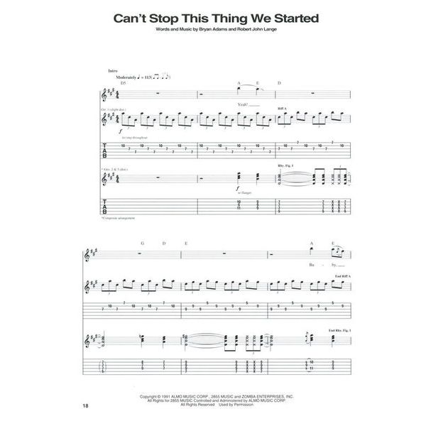 Hal Leonard Bryan Adams Greatest Hits