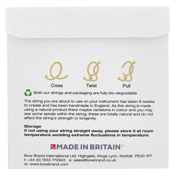 Bow Brand NG 1st E Gut Harp String No.1
