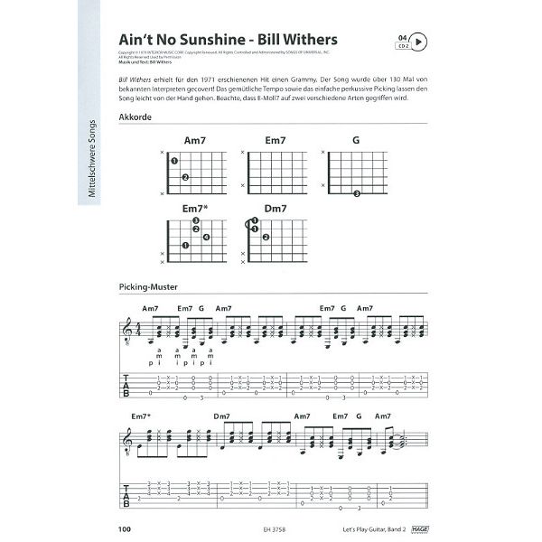 Hage Musikverlag Let's Play Guitar 2
