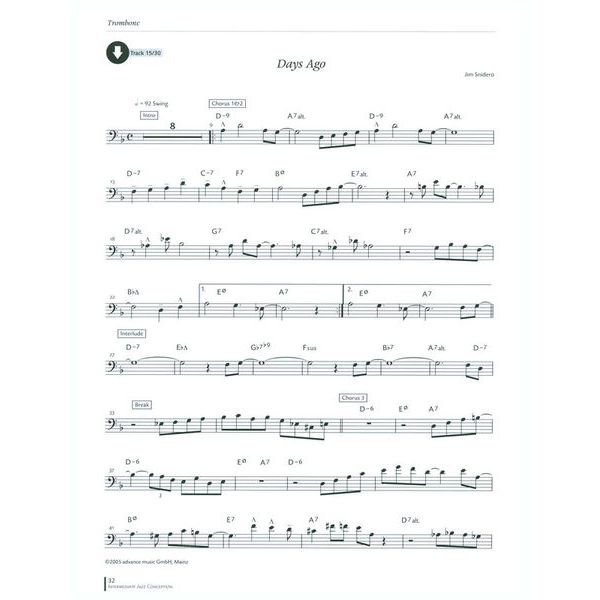 Advance Music Inter Jazz Conception Trombone