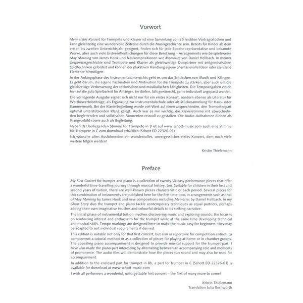 Schott My First Concert Trumpet