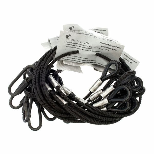 Stairville Safety Set 60cm/4mm Bk 10pcs