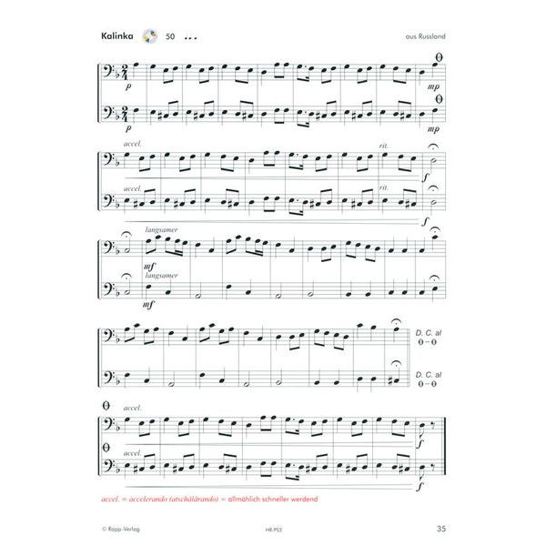 Horst Rapp Verlag Posaune lernen mit Spa 2