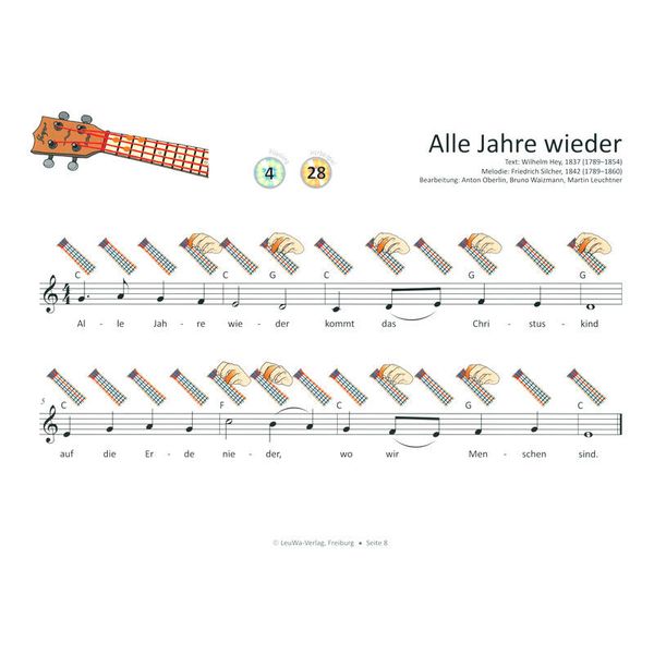 LeuWa-Verlag  24 Weihnachtslieder Ukulele