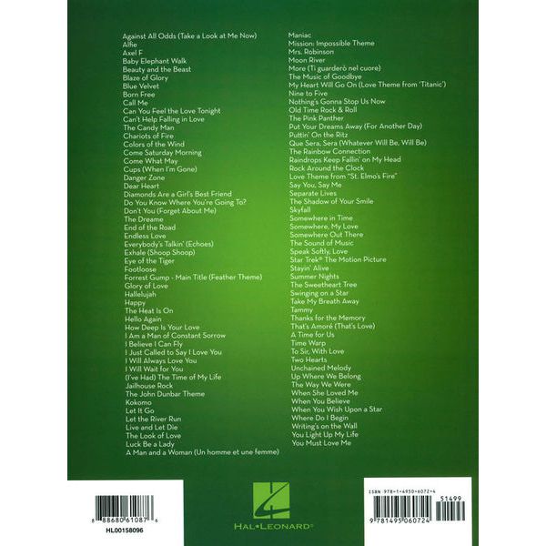 Hal Leonard 101 Movie Hits for Cello