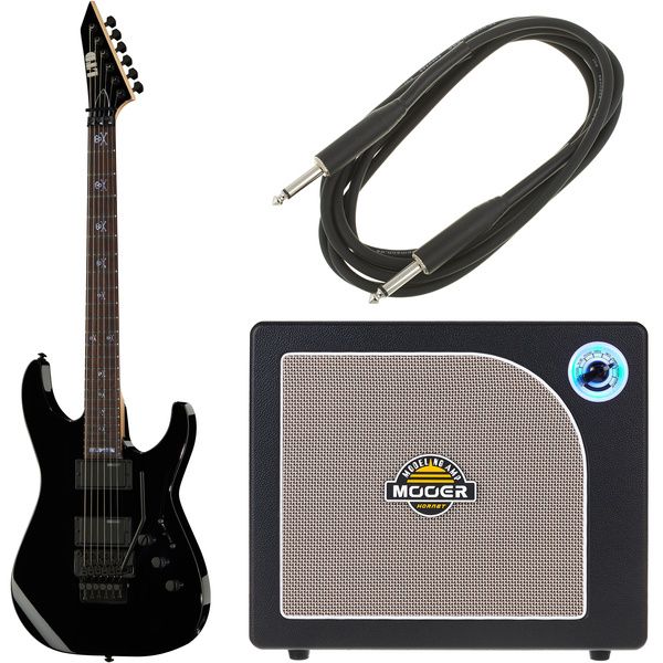 ESP LTD KH-202 BLK Kirk Ham Bundle