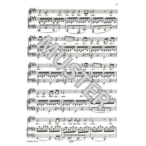 Edition Peters Schubert Lieder 1 Tief