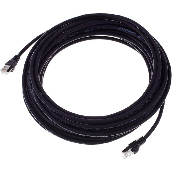 Telegrtner CAT6A Patchkabel 10m, sw