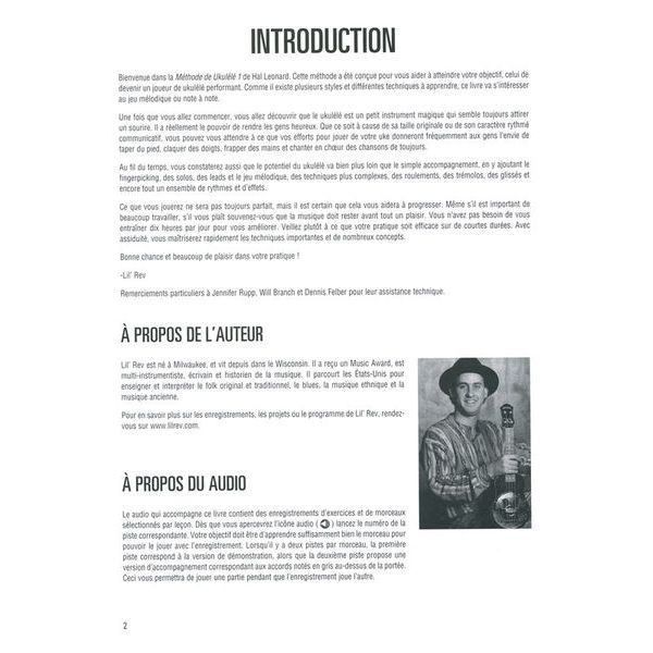 Hal Leonard Méthode de Ukulélé 1