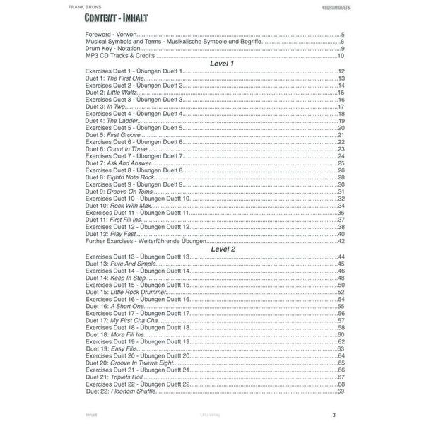 Leu Verlag 41 Drum Duets