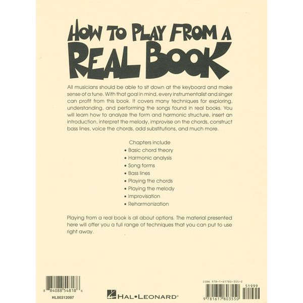 Hal Leonard How To Play From A Real Book