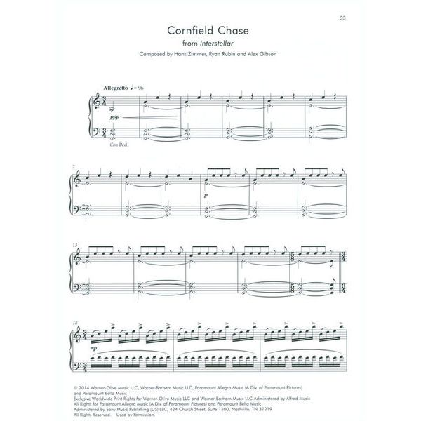 Faber Music The Cinematic Piano Playlist