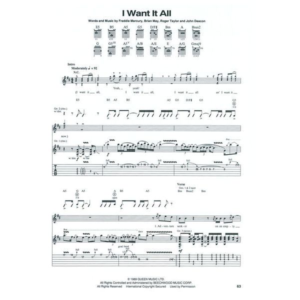 Hal Leonard Classic Queen Guitar