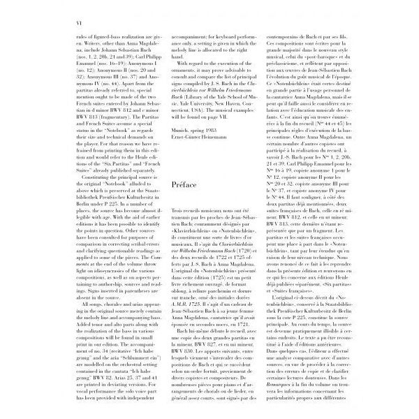 Henle Verlag Bach Notenbüchlein