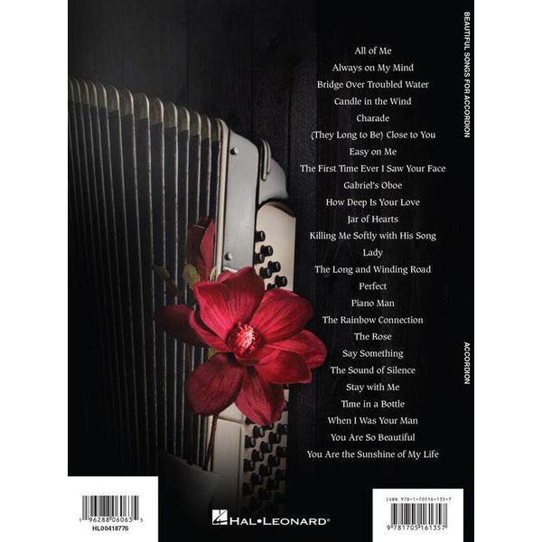 Hal Leonard Beautiful Songs for Accordion